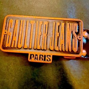VINTAGE JEAN PAUL GAULTIER JEANS PARIS LEATHER BELT